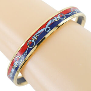 Pre-Loved Hermes Printed Enamel Bangle 65